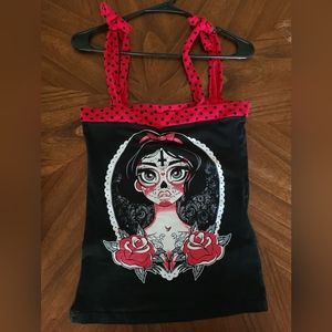 Too Fast Medium Top Pinup Rockabilly Sugarskull